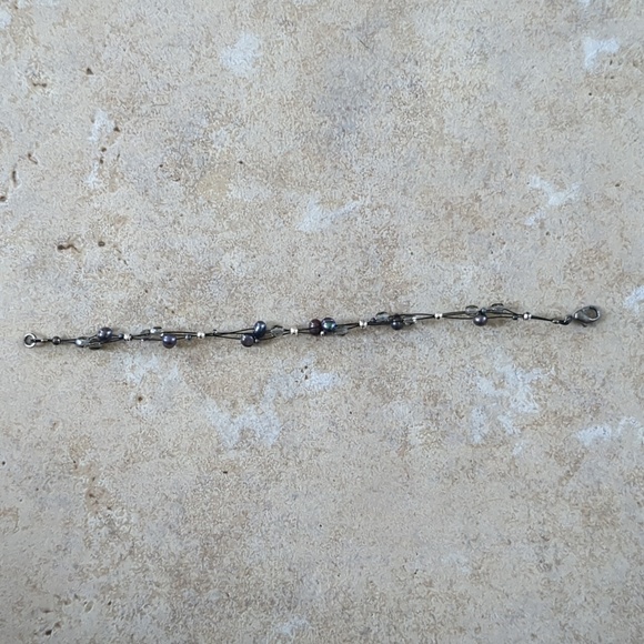 Beaded pearl bracelet - Picture 2 of 2